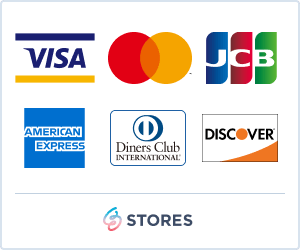 VISA／MASTER／JCB／AMERICAN EXPRESS／Diners Club／DISCOVER